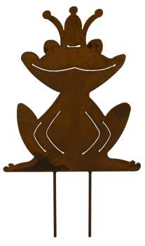 Verzauberter Beetstecker Froschkönig ca. 28 cm - Gartendekoration